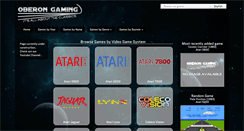 Desktop Screenshot of oberongaming.com